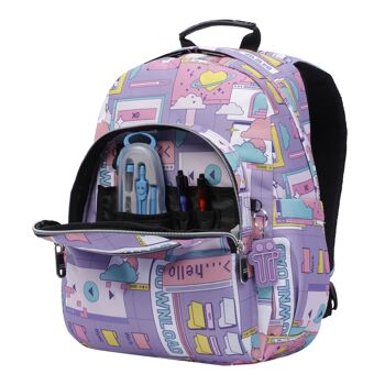 Cartable cyber violet - Gommas 5