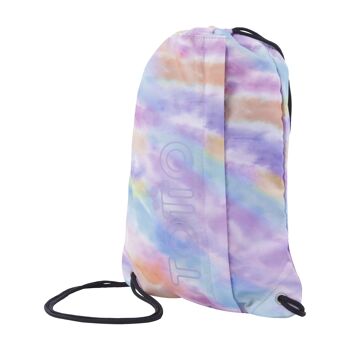 Sac à dos de sport à cordon avec imprimés pastel - Curvi 2