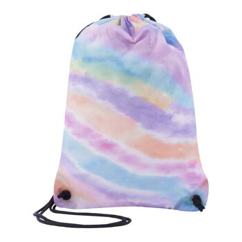 Sac à dos de sport à cordon avec imprimés pastel - Curvi 3