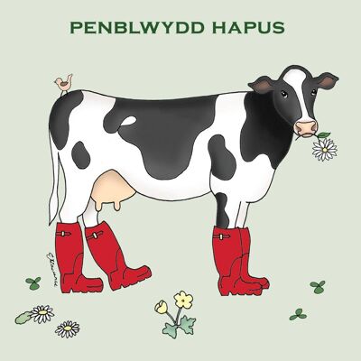 Field & Farm Range - Welsh - Penblwydd Hapus - Curious Cow