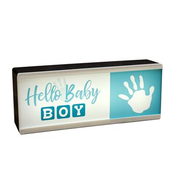 Enseigne de chambre lumineuse Hello Baby Boy 6