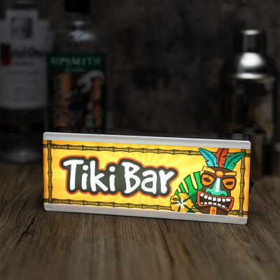 Enseigne de chambre lumineuse Tiki Bar