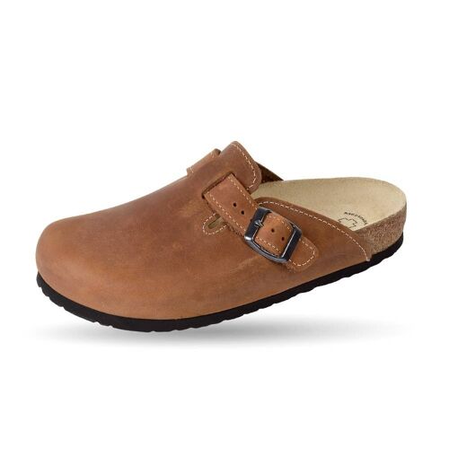 Klassische Leder-Clogs, Tieffußbettclogs, (SKU: 41510-40)