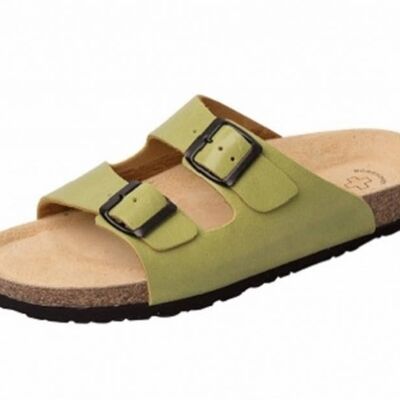 classic leather mules for women (SKU: 41110-70) - green