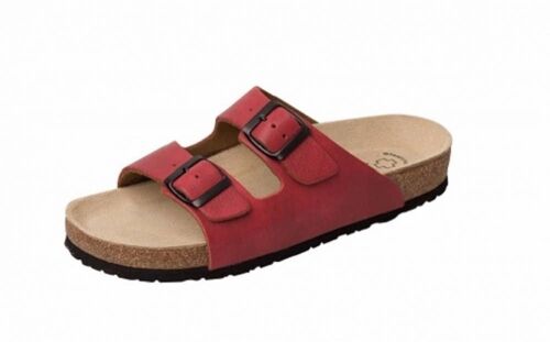 klassische Leder-Pantolette für Damen (SKU: 41110-60) - rot