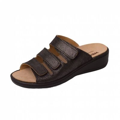 Orthopedic leather mules with removable footbed (SKU: 14330-24)