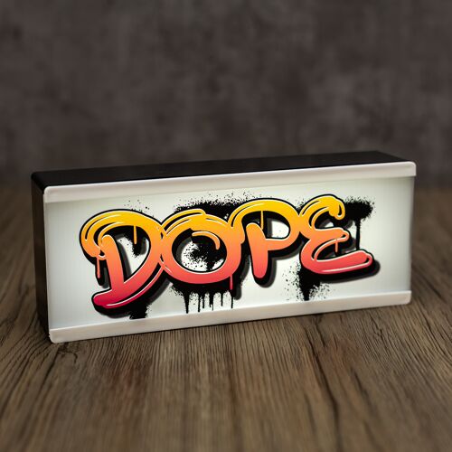 Light Up Room Sign Graffiti Dope