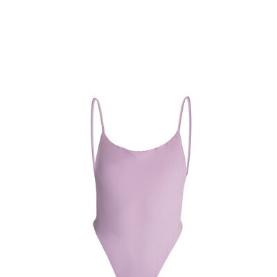 Gummy, swimwear body with open back and jewel on the back