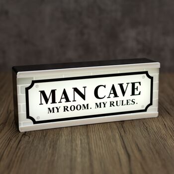 Enseigne de chambre lumineuse Man Cave 1