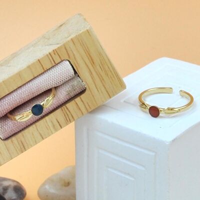 Gold Plated Bamboo Ring