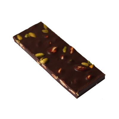 Fancy Dark Tablet 62% Almendras Pistachos