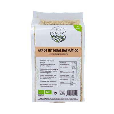 RIZ BASMATIC INTÉGRAL, 500Gr