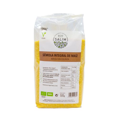 SEMOLA INTEGRAL DE MAIZ, 500 Gr