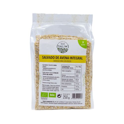 SALVADO INTEGRAL DE AVENA, 250 Gr