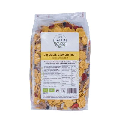 MUESLI CRUNCHY FRUITS, 250 Gr