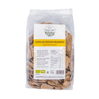 ECO CRUNCHY SPELLED FLAKES, 200 Gr