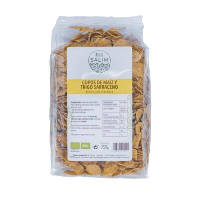 FIOCCHI DI MAIS E GRANO SARACENO, 250 Gr