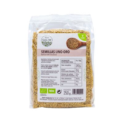 GOLD FLAX SEED, 250 Gr
