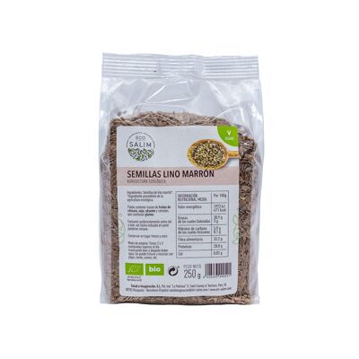 GRAINES DE LIN BRUN, 250 Gr