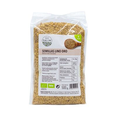 GOLD FLAX SEED, 500 Gr