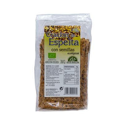 CRACKER DE ESPELTA MIX SEMILLAS, 200 Gr