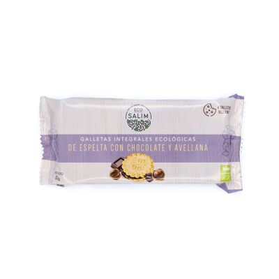 GALLETAS ESPELTA RELLENAS CHOCO., 80 Gr