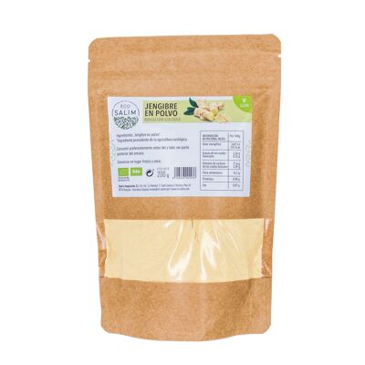 ORGANIC GINGER POWDER, 200 Gr