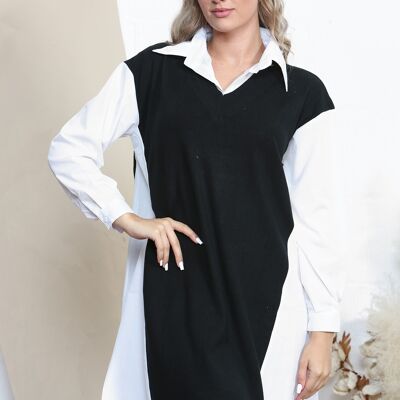 Robe style chemise noire