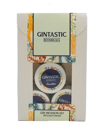 GINTASTIC Gin Botanicals Set Épices & Fleurs Blanc ED 13