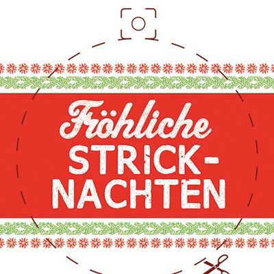 Postkarte, Fröhliche Stricknachten