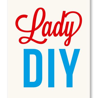 Postcard, Lady DIY