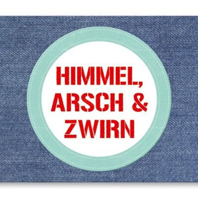 Postkarte, Himmel, Arsch & Zwirn