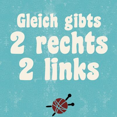 Postkarte, Gleich gibt's 2 rechts 2 links