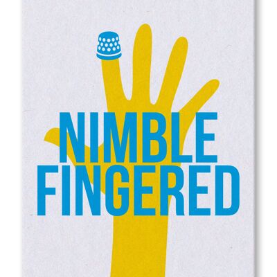 Postkarte englisch, Nimble fingered