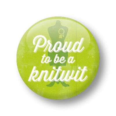 Button englisch, Proud to be a knitwit