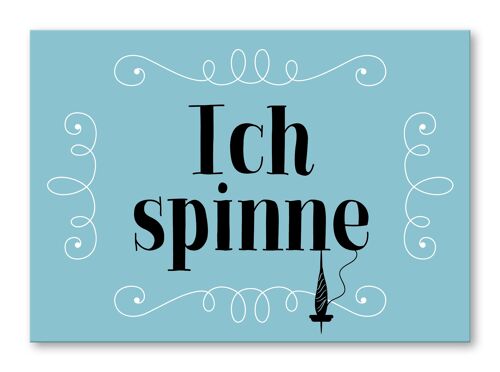 Postkarte, Ich spinne