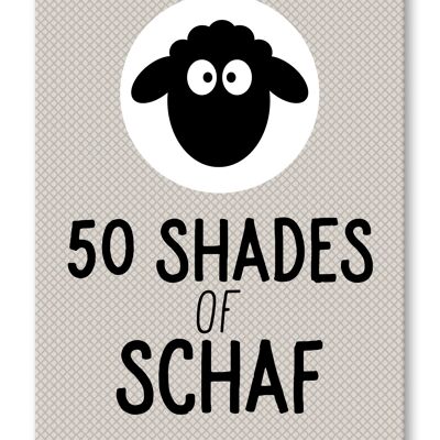 Postcard, 50 Shades of Sheep