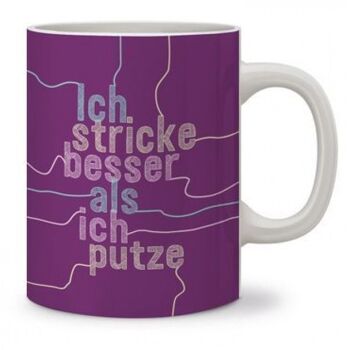 Mug, je tricote mieux que je brosse