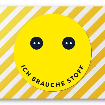 Postkarte, Ich brauche Stoff