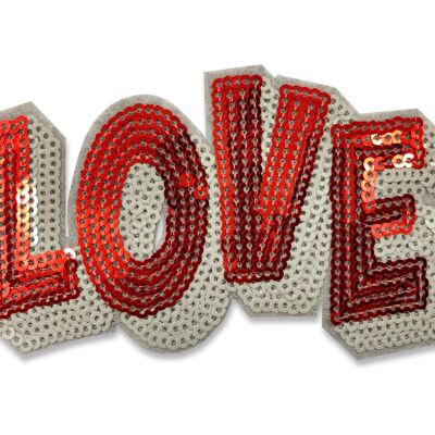 Sequin patch, LOVE