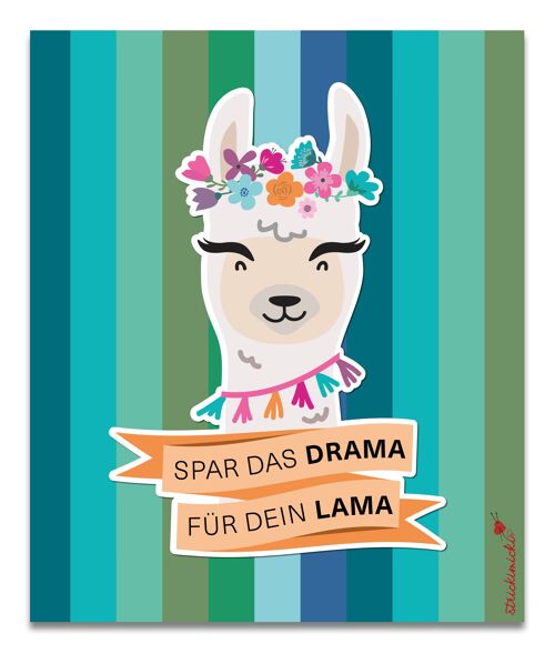 Brillenputztuch, Drama Lama