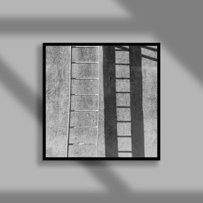 Ladders - Minimalist Photography Print - 8x8 Inches