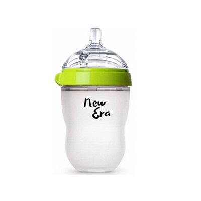 New Era bottle | Medical Silicone | Anti-colic | 250 ml - Green slow flow with handles