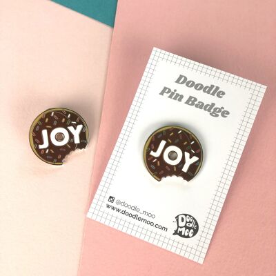 JOY DONUT EMAILLE PIN