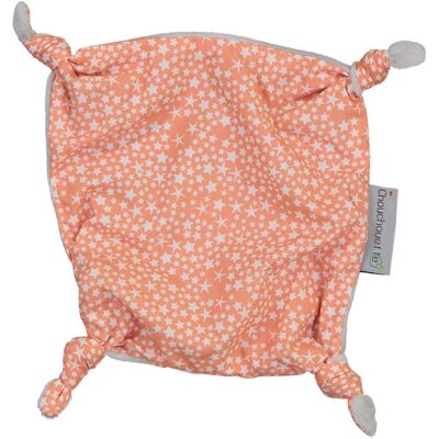 Baby comforter with small coral knots