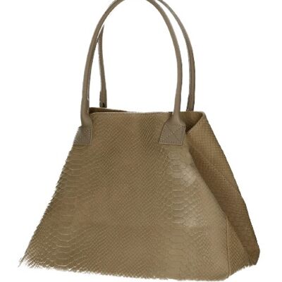 Shopping Bag CLOE Genuine Leather BLAU