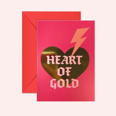 Heart of gold - valentines card