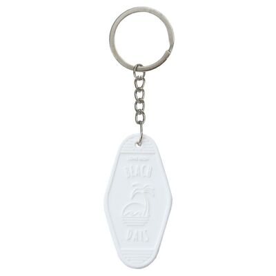 Keychain beach days white