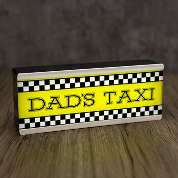 Enseignes de chambre lumineuses Papas Taxi 1