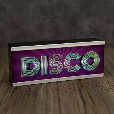 Light Up Room Sign Disco